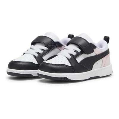 маратонки,детски,маратонки,puma,rebound,v6,lo,ac+,trainers,white,black,whisp,of,pink,(white)