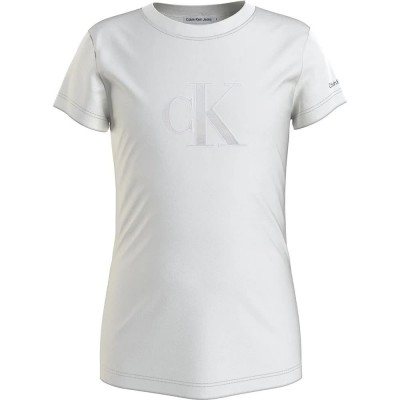 тениска,детски,тениски,calvin,klein,jeans,metallic,monogram,slim,short,sleeve,t,shirt,white,(bright,white)