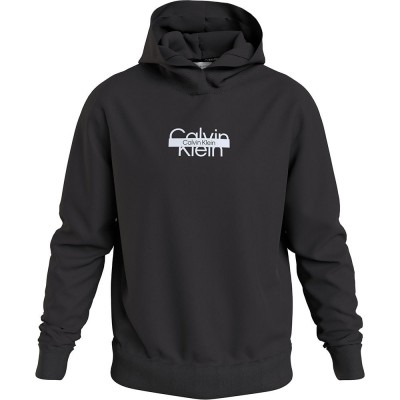 суичър,мъжки,пуловери,calvin,klein,cut,through,logo,hoodie,black