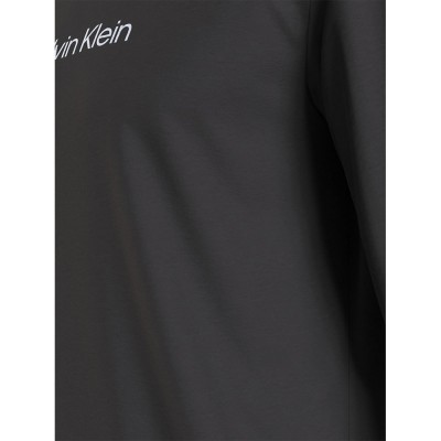 тениска,мъжки,тениски,calvin,klein,hero,logo,long,sleeve,t,shirt,black