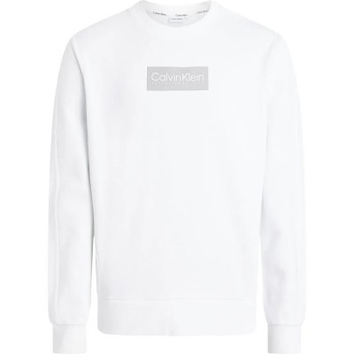 блуза,мъжки,пуловери,calvin,klein,raised,rubber,logo,sweatshirt,white
