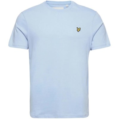 тениска,мъжки,тениски,lyle,&,scott,plain,short,sleeve,t,shirt,blue,(light,blue)