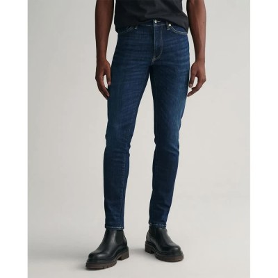 дънки,мъжки,панталони,gant,active,recover,slim,fit,jeans,dark,blue,worn,in,(blue)