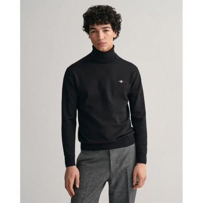 блуза,мъжки,пуловери,gant,classic,high,neck,sweater,black