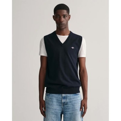 потник,мъжки,потници,gant,classic,slipover,vest,evening,blue,(blue)