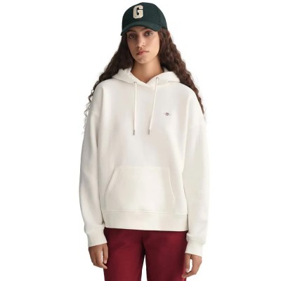 суичър,дамски,блузи,gant,rel,shield,hoodie,white,(eggshell)