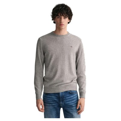блуза,мъжки,пуловери,gant,superfine,lambswool,sweater,grey,melange,(grey)