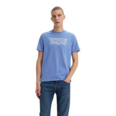 тениска,мъжки,тениски,levi´s,®,graphic,short,sleeve,t,shirt,floral,bw,blue,cascade,(blue)