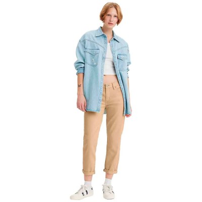 дънки,дамски,панталони,levi´s,®,mid,rise,boyfriend,jeans,beige,(unbasic,khaki,twill)