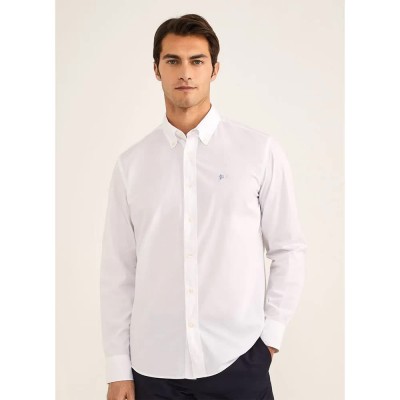 риза,с,дълъг,ръкав,мъжки,ризи,façonnable,clb,bd,9,back,long,sleeve,shirt,white