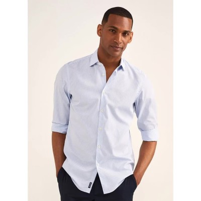 риза,с,дълъг,ръкав,мъжки,ризи,façonnable,microstr,voyage,long,sleeve,shirt,blue,(horizon,blue)