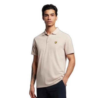 мъжки,горнища,за,голф,lyle,&,scott,tech,short,sleeve,polo,pink,taupe