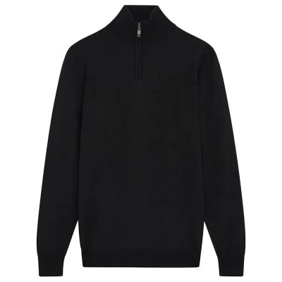 блуза,мъжки,пуловери,lyle,&,scott,tonal,eagle,half,zip,sweater,black,(jet,black)