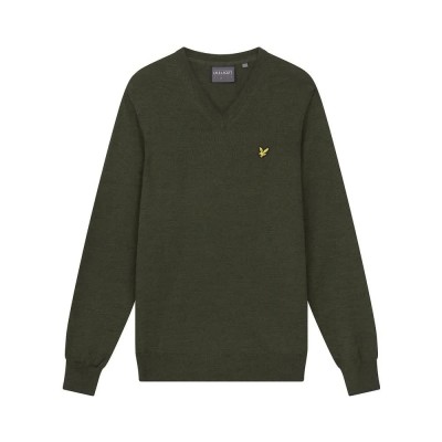 блуза,мъжки,горнища,за,голф,lyle,&,scott,v,neck,sweater,cactus,green
