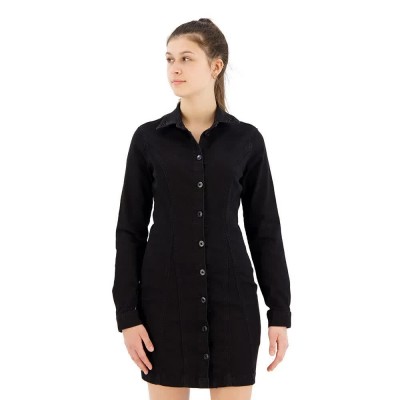 рокля,дамски,поли,и,рокли,pepe,jeans,yoni,sparkle,long,sleeve,short,dress,blue,(denim)