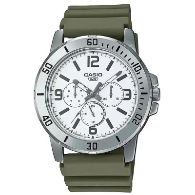 часовник,часовници,casio,mtp,vd300,3b,collection,watch,green,(silver,grey,olive,green,white)