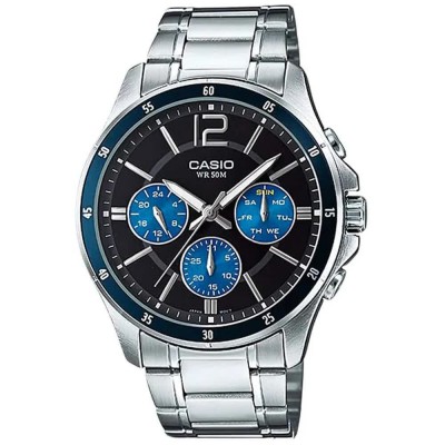 часовник,часовници,casio,mtp1374d2a,watch,blue,(silver,grey,silver,grey,blue)