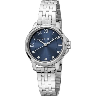 часовник,часовници,esprit,bent,ii,woman,watch,silver,(silver,grey,silver,grey,night,blue)