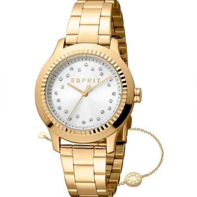 часовник,часовници,esprit,joyce,watch,yellow,gold,yellow,gold,silver,grey,(golden)