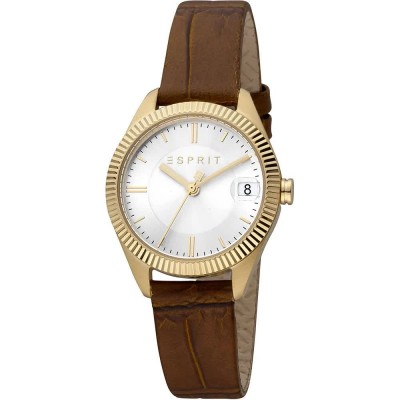 часовник,часовници,esprit,madison,watch,yellow,gold,brown,silver,grey,(golden)