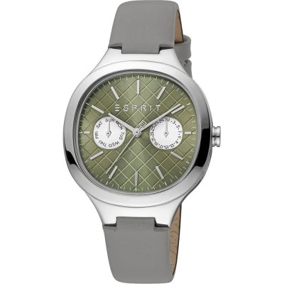 часовник,часовници,esprit,momo,watch,silver,grey,stone,grey,green,(grey)