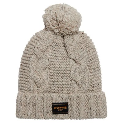 шапка,всички,шапки,superdry,cable,beanie,oaty,beige,fleck,(beige)