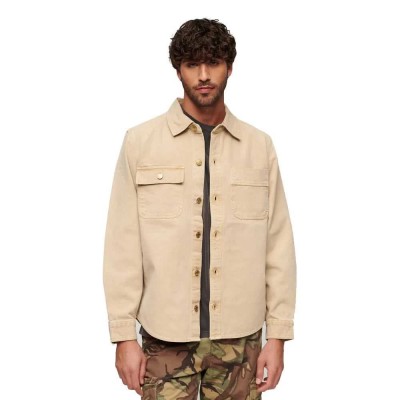 мъжки,якета,superdry,surplus,canvas,overshirt,beige