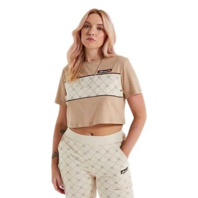 тениска,дамски,тениски,ellesse,flossie,cropped,short,sleeve,t,shirt,beige,(209)