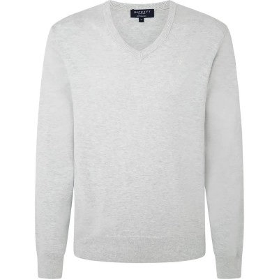 блуза,мъжки,пуловери,hackett,hm703083,v,neck,sweater,grey,(oysterwhite)
