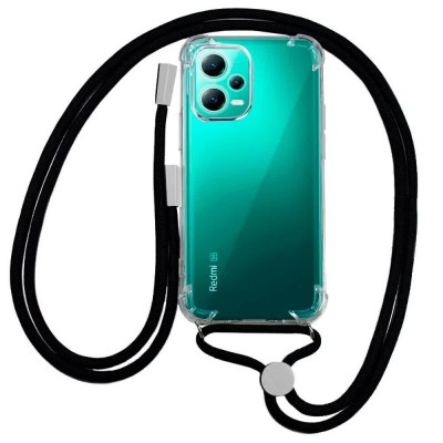 други,аксесоари,cool,xiaomi,redmi,note,12,5g,poco,x5,lanyard,phone,case,5g,black,(black)