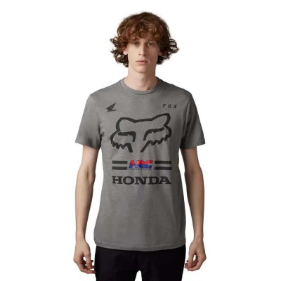 тениска,мъжки,тениски,fox,racing,x,honda,ii,premium,short,sleeve,t,shirt,grey,(heather,graphite,grey)