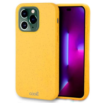 други,аксесоари,cool,iphone,14,pro,eco,biodegradable,phone,case,yellow,(yellow)