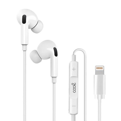 слушалки,слушалки,cool,iphone,lightning,in,ear,earphones,clear,(white)