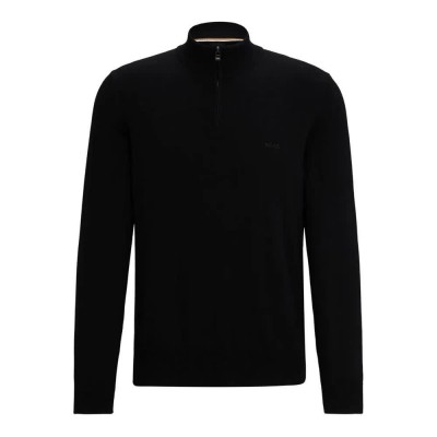блуза,мъжки,пуловери,boss,padro,10260473,half,zip,sweater,black