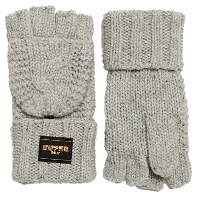 ръкавици,ръкавици,шапки,и,шалове,superdry,cable,knit,gloves,ice,grey,fleck,(grey)