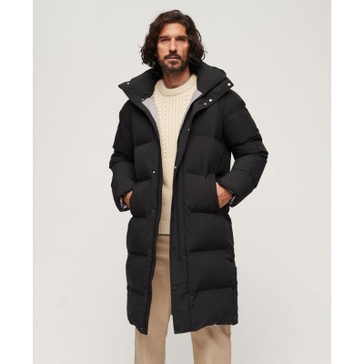 яке,мъжки,якета,superdry,longline,puffer,jacket,black