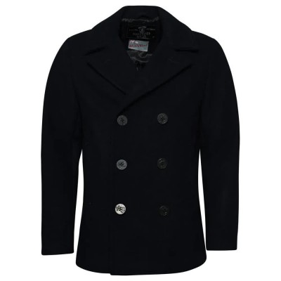палто,мъжки,якета,superdry,merchant,wool,pea,coat,black