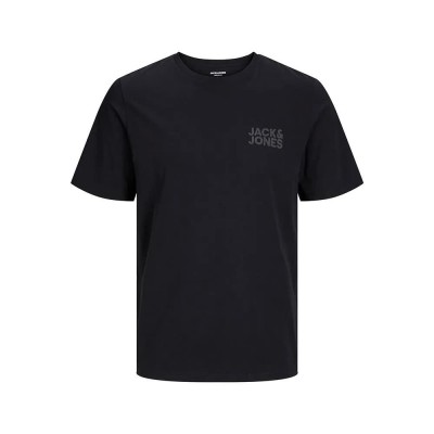 тениска,мъжки,тениски,jack,&,jones,corp,logo,short,sleeve,t,shirt,black,detail,small,print,black,(black)