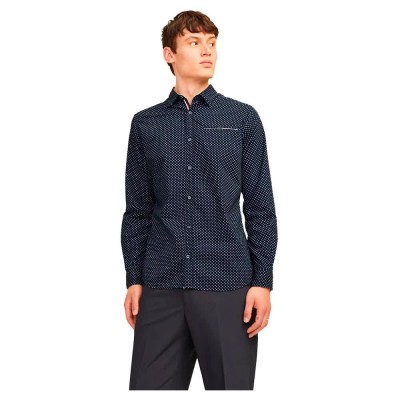 риза,с,дълъг,ръкав,мъжки,ризи,jack,&,jones,remy,detail,long,sleeve,shirt,sky,captain,(blue)