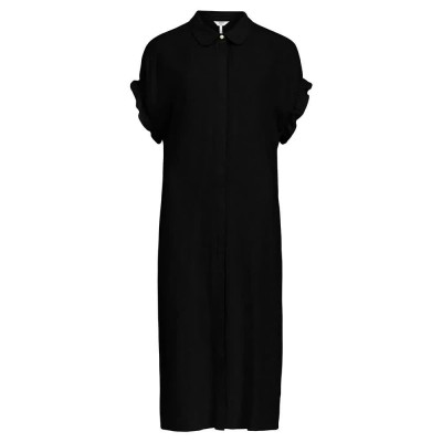 рокля,дамски,поли,и,рокли,object,sanne,tiana,short,sleeve,long,dress,black