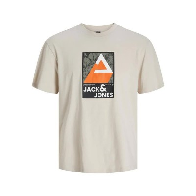 тениска,мъжки,тениски,jack,&,jones,12256682,short,sleeve,t,shirt,moonbeam,(beige)