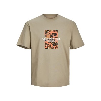 тениска,мъжки,тениски,jack,&,jones,12261596,sequoia,short,sleeve,t,shirt,beige,(silver,sage)