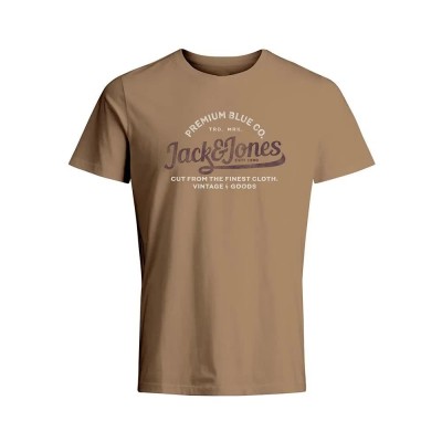 тениска,мъжки,тениски,jack,&,jones,12261636,blulouie,short,sleeve,t,shirt,cub,(brown)