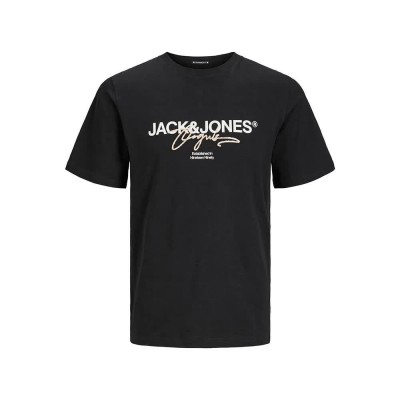 тениска,мъжки,тениски,jack,&,jones,aruba,branding,short,sleeve,t,shirt,black