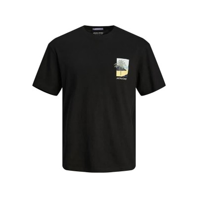 тениска,мъжки,тениски,jack,&,jones,aruba,chest,emb,short,sleeve,t,shirt,black