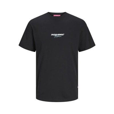 тениска,мъжки,тениски,jack,&,jones,aruba,puff,branding,short,sleeve,t,shirt,black,(black)