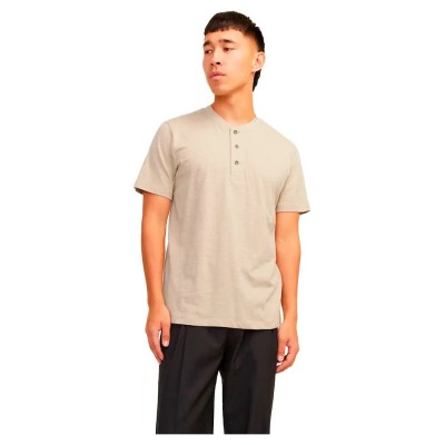 тениска,мъжки,тениски,jack,&,jones,blunixs,henley,short,sleeve,t,shirt,sand,(beige)