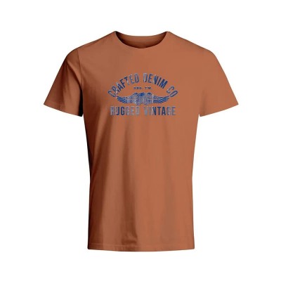 тениска,мъжки,тениски,jack,&,jones,bluollie,short,sleeve,t,shirt,orange,(sunburn)
