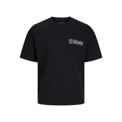 тениска,мъжки,тениски,jack,&,jones,bouquet,short,sleeve,t,shirt,black,(black)