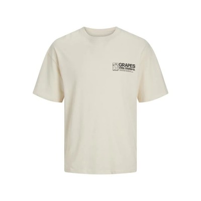 тениска,мъжки,тениски,jack,&,jones,bouquet,short,sleeve,t,shirt,buttercream,(beige)